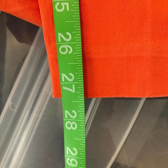 J. Crew Pants Womens Sz 00 Andi Orange Cotton Stretch Slim Fit Cropped Leg Chino - Picture 12 of 13
